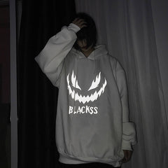 Voguable Autumn Winter Fleece Hoodies Fashion Long Sleeves Devil Sweatshirt Cool  Loose Hip Hop Streetwear Clothing for Men Women Hoodie voguable