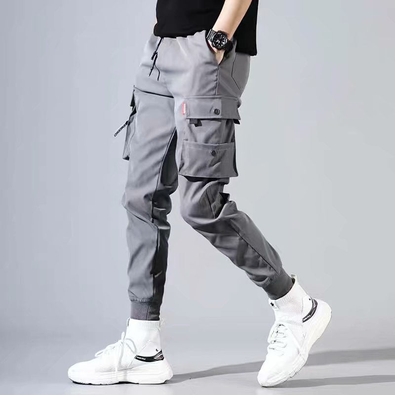 Voguable  Mens Hip Hop Clothing  Japanese Fashion Stylish High Street Jogging Pants Male Cargo Pockets Military Korean Clothes Sweatpants voguable