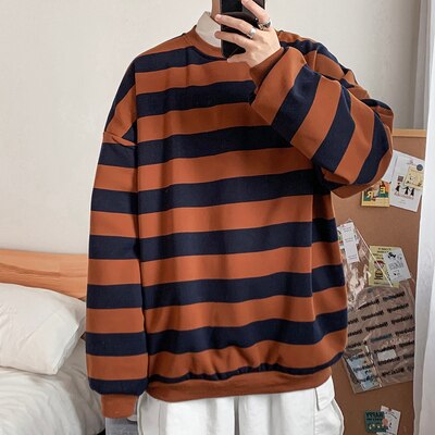 Voguable New Sweatshirts Men Classic Striped Hoodies Male Sweatshirt Hip Hop Hoodie Sweatshirts Men Clothes Casual Man Hoodies Streetwear voguable