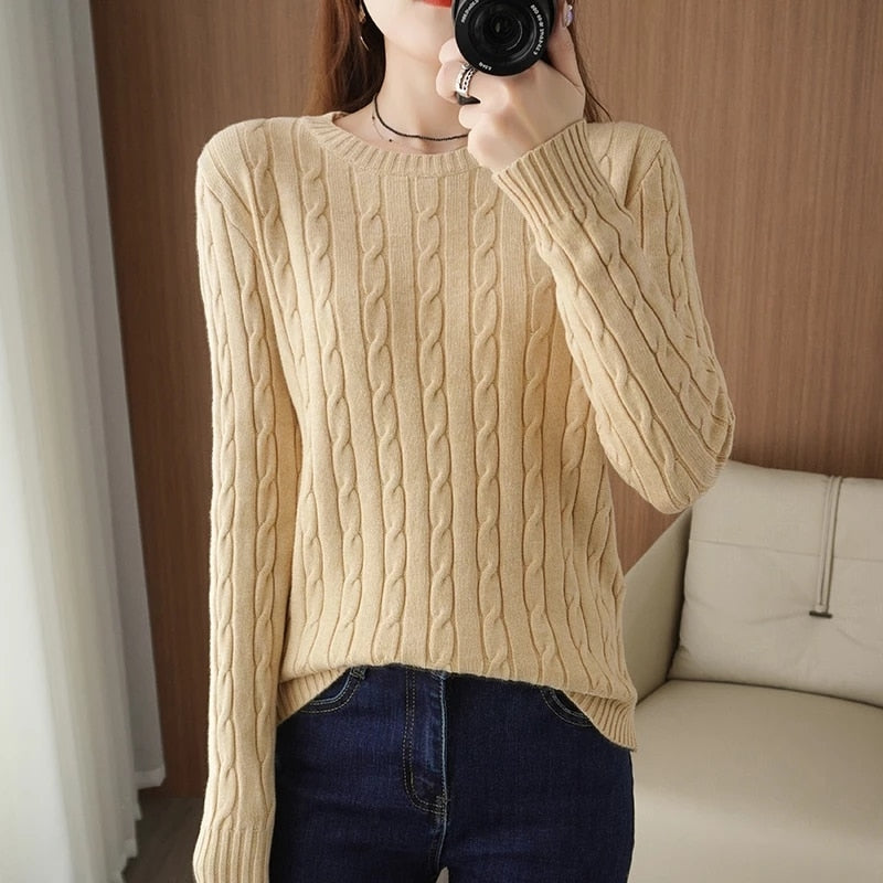 Voguable  Brandy Mandy Sweaters Women White Knit Sweater Autumn Winter V Neck Long Sleev Knitted Sweater Navy Pullover Brandy Girl Sweater voguable