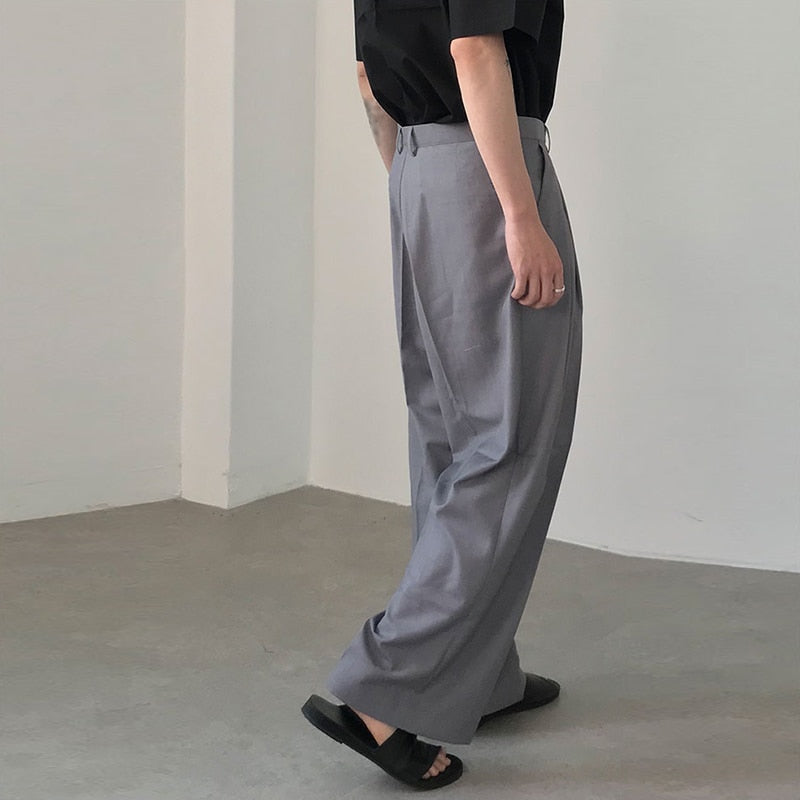 Voguable Men Straight Pants Joggers Streetwear Solid Color Loose Korean Fashion Casual Trousers Men 2022 Pantalones Hombre S-5XL voguable