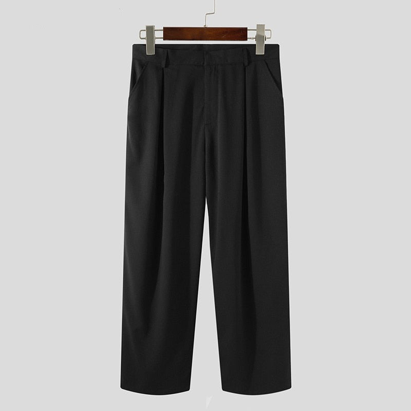 Voguable Men Straight Pants Joggers Streetwear Solid Color Loose Korean Fashion Casual Trousers Men 2022 Pantalones Hombre S-5XL voguable