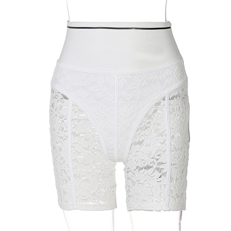 Voguable 2022 High Waist See-Through Zip Up Bodycon Pencil Pants Summer Women Fashion Streetwear Casual Trousers Club Y2K voguable