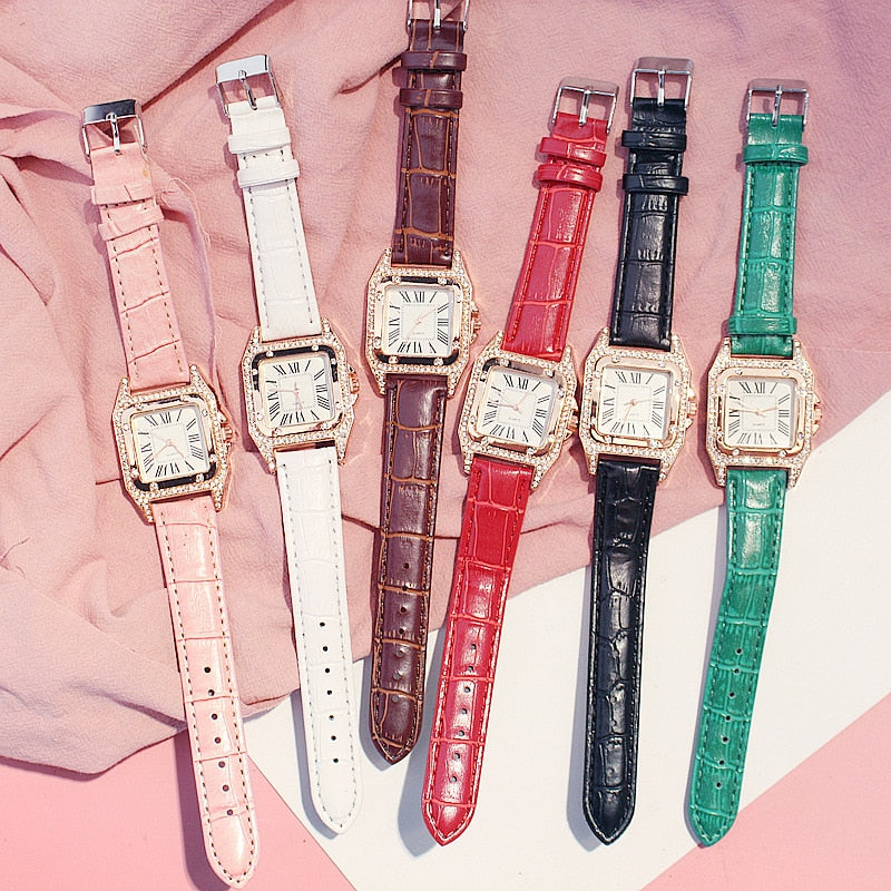 Voguable   2022 Women Watches Bracelet set Starry Sky Ladies Bracelet Watch Casual Leather Quartz Wristwatch Clock Relogio Feminino voguable