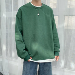 Voguable 2021 New Men Sweatshirts Men Pullover Oversized Harajuku Solid Hoodies Fashions Casual Streetwear Men Clothes Plus Size 5XL voguable