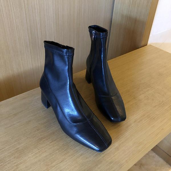 Shoes  White Ankle Boots Winter Footwear Clogs Platform Boots-Women Zipper Luxury Designer Low 2020 Med Fashion Rubber Autumn voguable