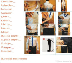 Voguable Hot Selling Fashion Men Suits Tailor-Made High Quality Terno Masculino White One Button (Jacket+Pant+Bowtie) Formal Tuxedos voguable