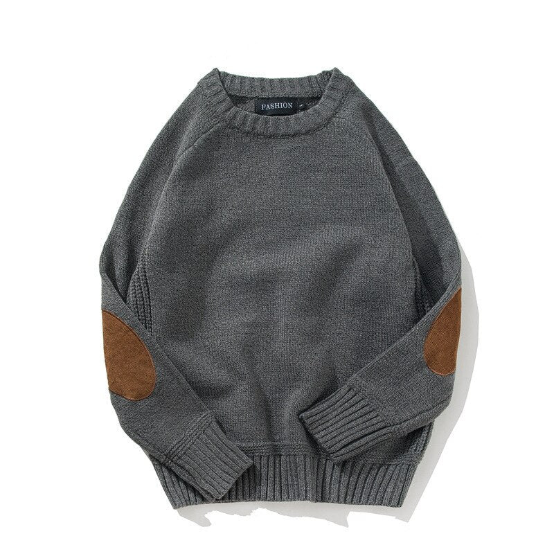 Voguable Vintage Knitted Sweater Men Red Blue Grandpa Sweater Male Winter Retro Clothes Patchwork Japanese Streetwear Warm Autumn voguable