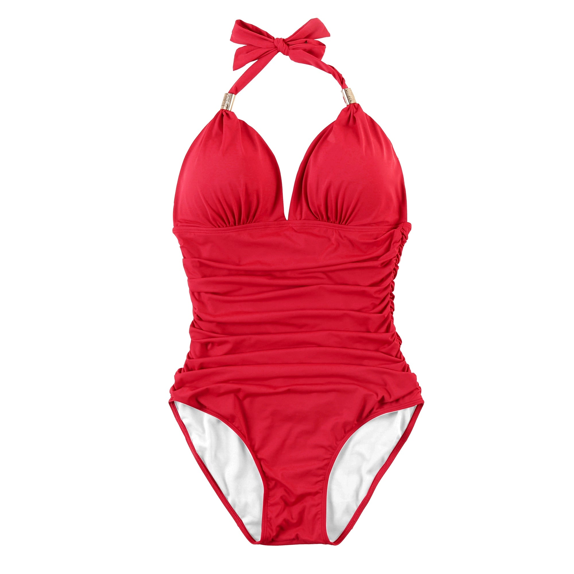 Voguable One Piece Swimsuit Women Solid Bathing Suit Halter Bodysuit Push Up Swimsuit Monokini Beachwear Plus Size Swimwear Tankini 2022 voguable