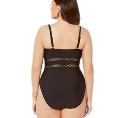 Plus Size Swimsuits for women Large Swimsuit Sexy 2022 Swimwear Push Up One Piece Beach Abdomen Reducer Swim Wear Black XXXL 8xl voguable