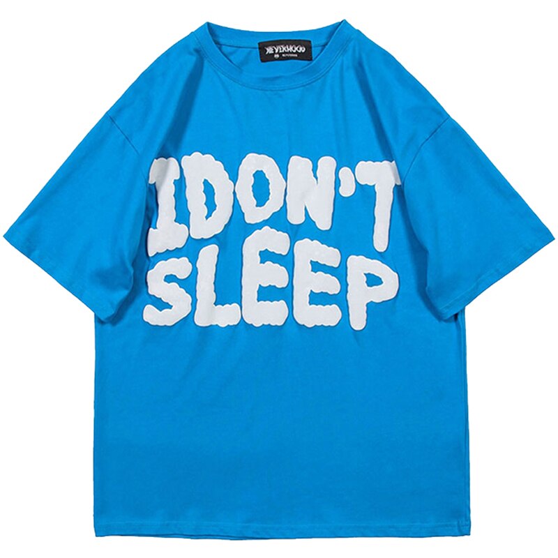 Voguable Men Streetwear Harajuku Hip Hop Letter Foaming Printing T Shirt Summer Short Sleeve 100% Cotton Casual T Shirts Couples Tops Tee voguable