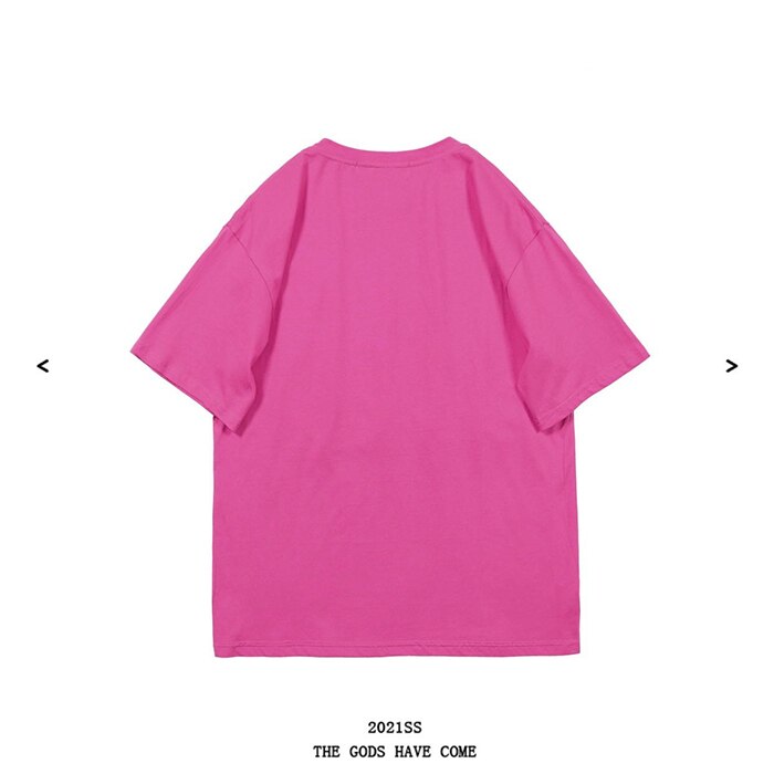 Voguable Men Streetwear Harajuku Hip Hop Letter Foaming Printing T Shirt Summer Short Sleeve 100% Cotton Casual T Shirts Couples Tops Tee voguable