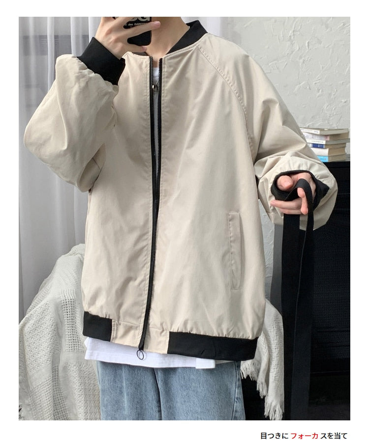 Voguable Men's Bomber Streetwear Jacket 2022 New Hip Hop Loose Pilot Male College Style Clothing Plus Size Casual Fashion Baseball Coats voguable