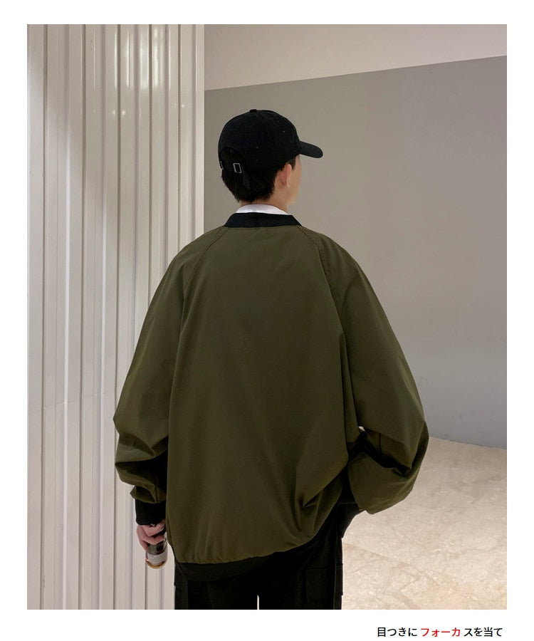 Voguable Men's Bomber Streetwear Jacket 2022 New Hip Hop Loose Pilot Male College Style Clothing Plus Size Casual Fashion Baseball Coats voguable
