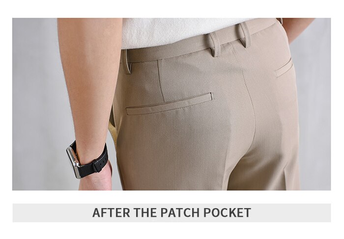 Voguable 2022 New Thin Casual Pants Korea Style Straight Slim Suit Bottoms 3 Colors Classic Fashion Business Leisure Solid Color Trousers voguable