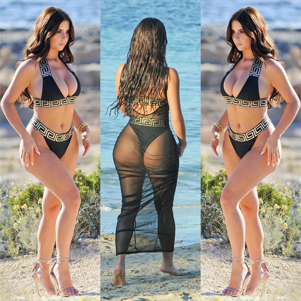 Voguable Designers Luxury Swimwear Bandage Swimsuit Sexy Bikini Set Women Crop Top Bikinis Mujer Separate Fused Swimming Suit Biquini voguable