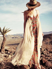 Boho Inspired Summer Dresses Strapless floral embroidery sexy White maxi Dress long women Dresses hippie chic Vestido Robes voguable