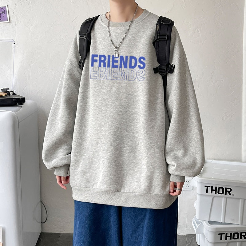 Voguable Spring Men Casual Sweatshirts Harajuku 1997 Printed Men Oversized Hoodies 2021 Korean Man Casual Loose Pullovers voguable