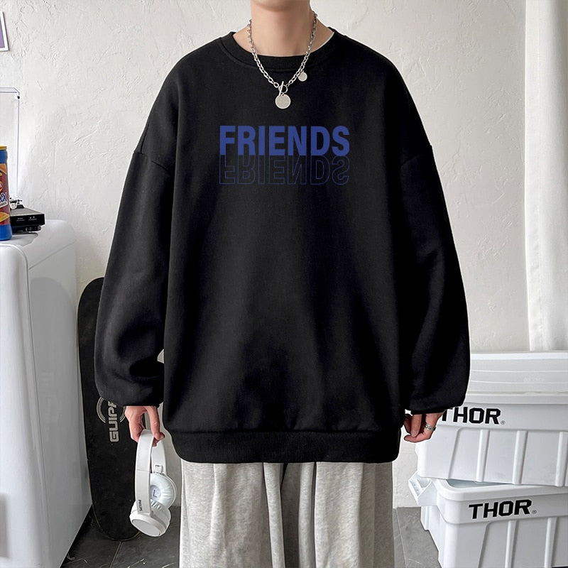 Voguable Spring Men Casual Sweatshirts Harajuku 1997 Printed Men Oversized Hoodies 2021 Korean Man Casual Loose Pullovers voguable