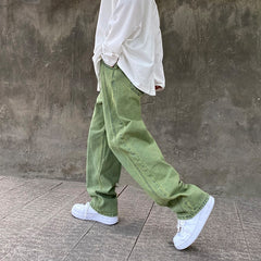 Voguable Men Korean Fashions Purple Jeans Pants Japanese Streetwear Denim Baggy Wide Leg Loose Trousers Plus Size 3XL voguable