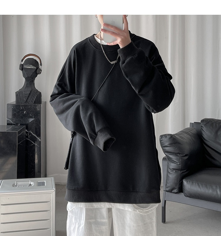 Voguable  Men Harajuku Hoodies Sweatshirts Oversized 2020 Men Women Streetwear Black Hoodie Male Hiphop Winter Basic Hoodies voguable