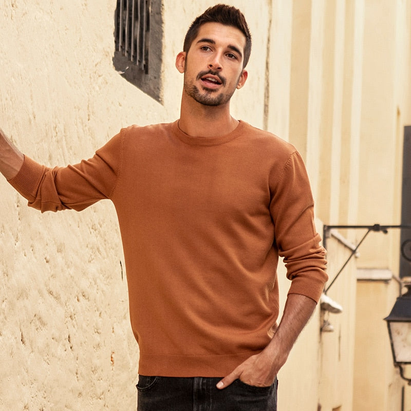Voguable Autumn winter clothing  Solid color Men¡®s sweater stretch Couple pullovers fashion warm sweaters top plus size YYZ-2209 voguable
