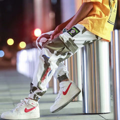 Voguable  Streetwear Cargo Pants Men Fashion Casual Mix Color Joggers Hip Hop Pants Male Korean Stylish Harajuku Pop Trousers voguable