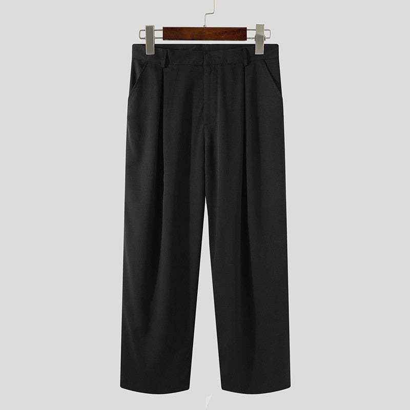 Voguable Men Straight Pants Joggers Streetwear Solid Color Loose Korean Fashion Casual Trousers Men 2022 Pantalones Hombre S-5XL voguable