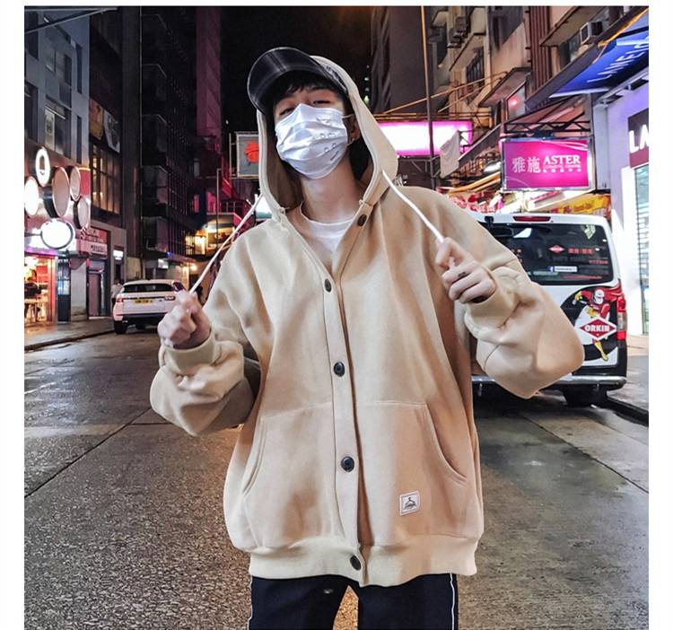 Voguable New Cool Casual Winter Fleece Hoodies Men Women Harajuku Solid Color Warm Sweatshirt Korean Teens Fashion Hoodie Sweatshirt voguable