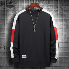 OEIN Long Sleeve Harajuku Sweatshirts Men 2021 New Fashion Streetwear Hoodie Mens Casual O-Neck Patchwork Sweatshirt Brand Tops voguable