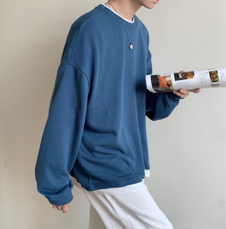 Voguable New Men Sweatshirts Men Pullover Oversized Harajuku Solid Hoodies Fashions Casual Streetwear Men Clothes Plus Size 5XL voguable