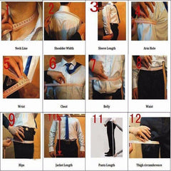 Men Suits Light Navy Blue and Black Groom Tuxedos Shawl Lapel Groomsmen Wedding Best Man ( Jacket+Pants+Bow Tie+Vest ) voguable