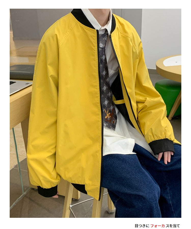 Voguable Men's Bomber Streetwear Jacket 2022 New Hip Hop Loose Pilot Male College Style Clothing Plus Size Casual Fashion Baseball Coats voguable