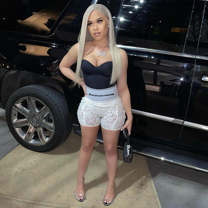 Voguable 2022 High Waist See-Through Zip Up Bodycon Pencil Pants Summer Women Fashion Streetwear Casual Trousers Club Y2K voguable