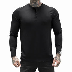 Mens Summer gyms Workout Fitness T-shirt Bodybuilding Slim Shirts printed O-neck Long sleeves cotton Tee Tops clothing voguable