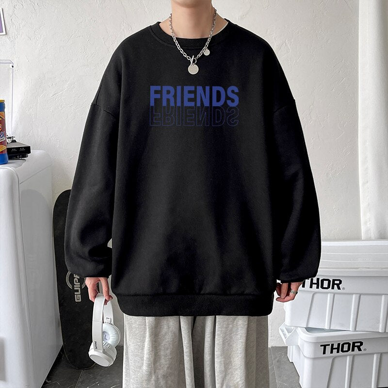 Voguable Spring Men Casual Sweatshirts Harajuku 1997 Printed Men Oversized Hoodies 2021 Korean Man Casual Loose Pullovers voguable