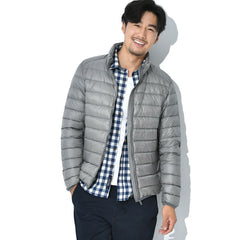 Voguable Winter Autumn Winter Down Jacket Men's Lightweight FashionTrend Hooded And Thickened White Down Men's Coat voguable