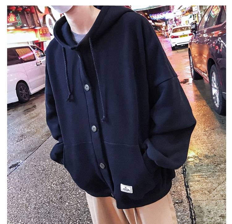 Voguable New Cool Casual Winter Fleece Hoodies Men Women Harajuku Solid Color Warm Sweatshirt Korean Teens Fashion Hoodie Sweatshirt voguable