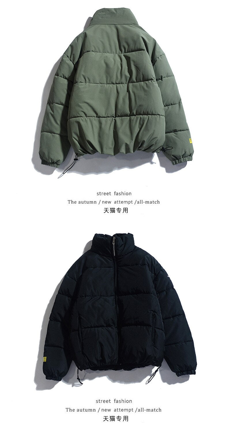 Voguable Outside Bomber Fashion Green Black Jacket Autumn And Winter Thick Fleece Teddy Coat For Mens SportWear Clothes voguable