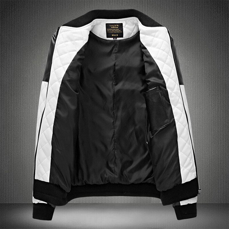 Voguable 2022 Mens Leather Jackets Casual High Quality Classic Motorcycle Bike Jacket Men Plus Thick Coats Spring/ Autumn chaqueta hombre voguable