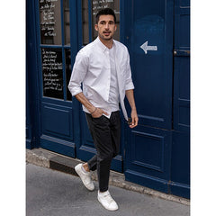 100% Cotton Autumn Man's Shirts Oxford Fashion Business Casual Quality Shirt Men Long Sleeve Top Clothing Plus Size voguable