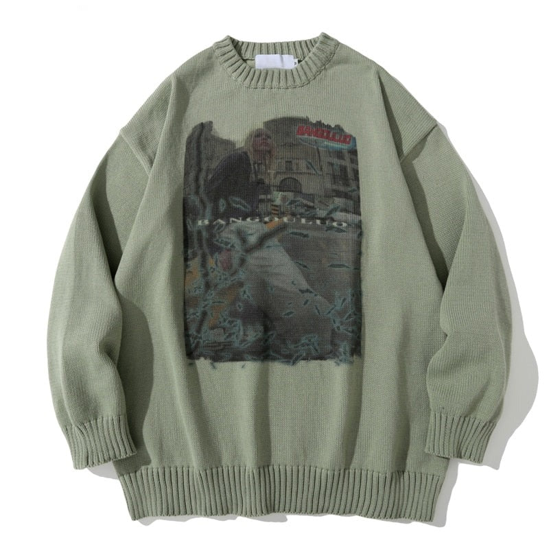 Voguable Una Reta Sweater Men New Arrivals Hip Hop Harajuku Sweater Streetwear Men Casual Loose Pullover Tops Autumn Winter Man Sweater voguable