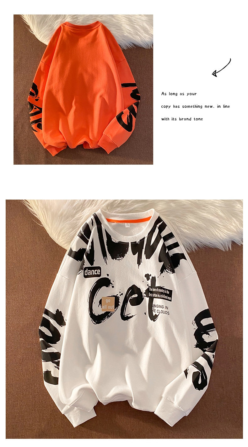 Voguable Classic Design Fashion Brand Men'S Hoodies 2021 Spring Autumn Hip Hop Loose Casual Men's Sweatshirts Punk Streetwear Clothes voguable