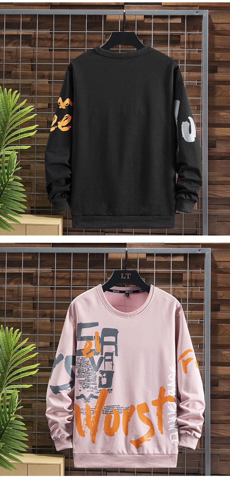 Voguable Classic Design Fashion Brand Men Hoodies 2021 Spring Autumn Hip Hop Loose Casual Men's Sweatshirts Punk Streetwear Clothes voguable