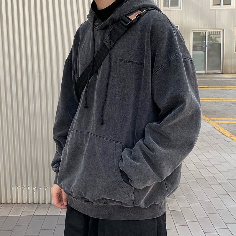 Voguable Free Shipping Hip Hop Long Hoodies Men Fleece Solid Color Autumn New Fashion Oversizes Loose Casual Couple Streetwear voguable