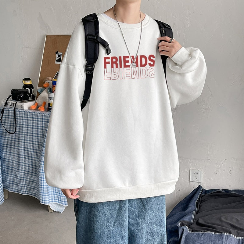 Voguable Spring Men Casual Sweatshirts Harajuku 1997 Printed Men Oversized Hoodies 2021 Korean Man Casual Loose Pullovers voguable