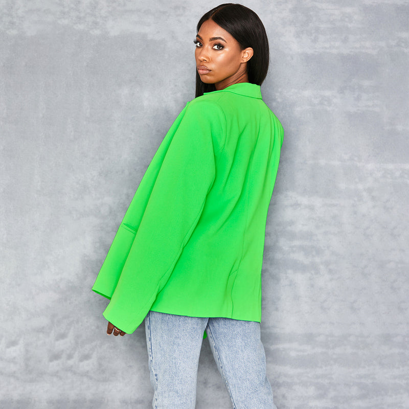 Voguable  long sleeve pure oversize coat blazer autumn winter women streetwear outfits windbreaker female tops voguable