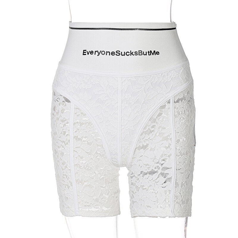 Voguable 2022 High Waist See-Through Zip Up Bodycon Pencil Pants Summer Women Fashion Streetwear Casual Trousers Club Y2K voguable