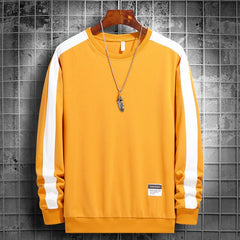 OEIN Long Sleeve Harajuku Sweatshirts Men 2021 New Fashion Streetwear Hoodie Mens Casual O-Neck Patchwork Sweatshirt Brand Tops voguable