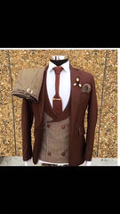 Voguable 2022 Newest Men Suits 3 Piece Set Best Suit for Wedding Tuxedo Groom Best Man Blazer Singer Stage Dress Mariage Pant Vest Jacket voguable